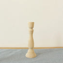 rustic retro wooden candlesticks for wedding party and crafts
