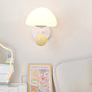 Nordic mushroom LED wall light for creative ambience