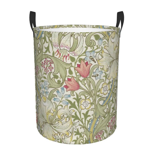 floral foldable laundry basket for baby toy storage - vue 13 sur 30