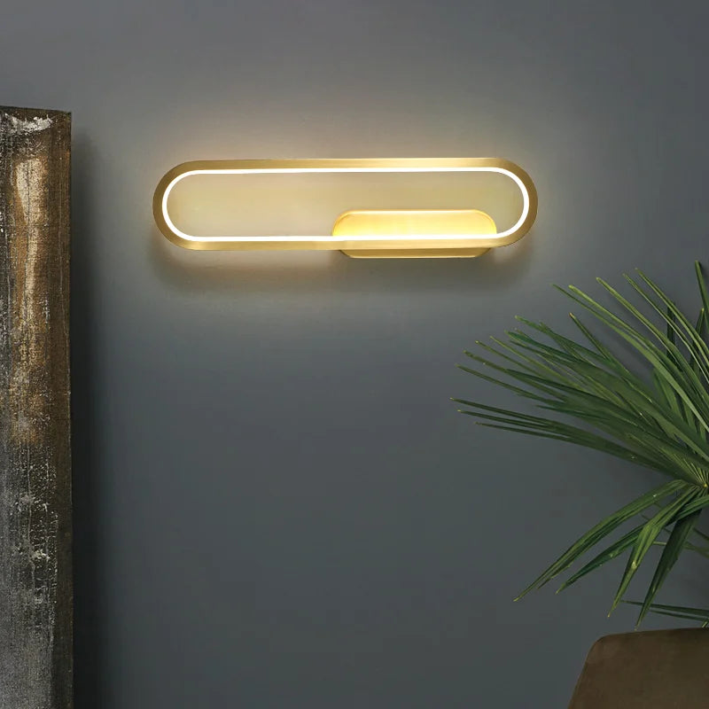 Modern nordic copper indoor wall light - vue 3 sur 8