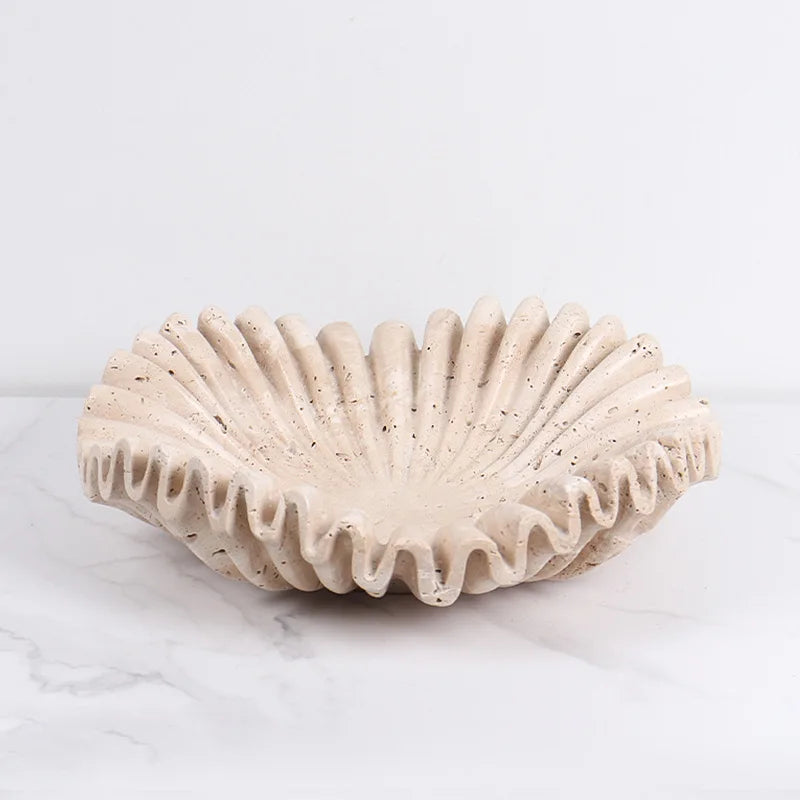 Modern wabi-sabi style marble storage tray artistic décor - vue 6 sur 8