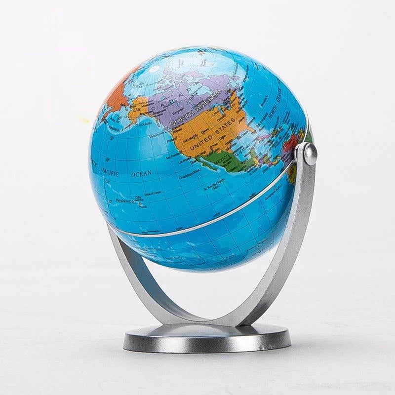 rotating retro globe for learning geography