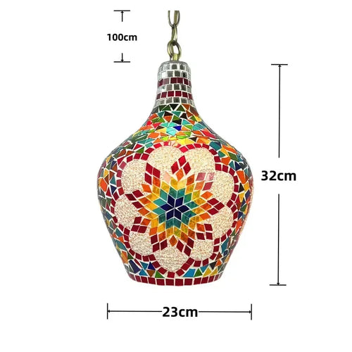 Bohemian art vase chandelier for handmade home decor - vue 12 sur 13