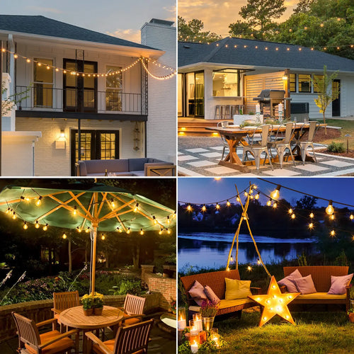 Dimmable outdoor string lights for garden and Christmas - vue 6 sur 9