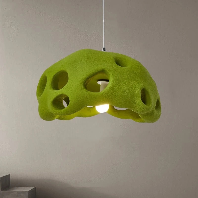 Wabi sabi designer LED pendant light nordic irregular - vue 6 sur 20