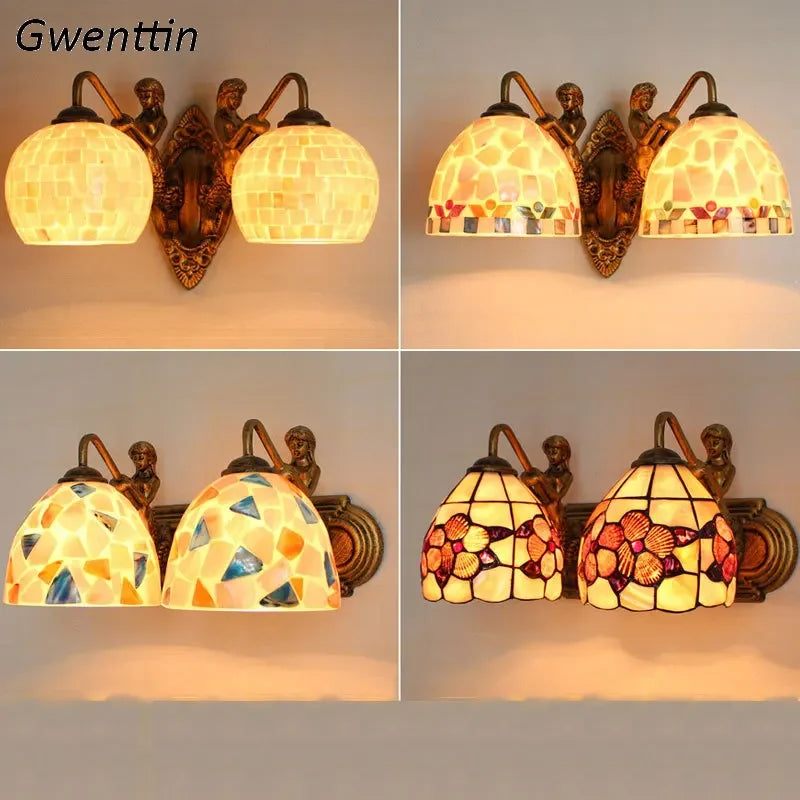 Handmade retro bohemian decorative wall lights