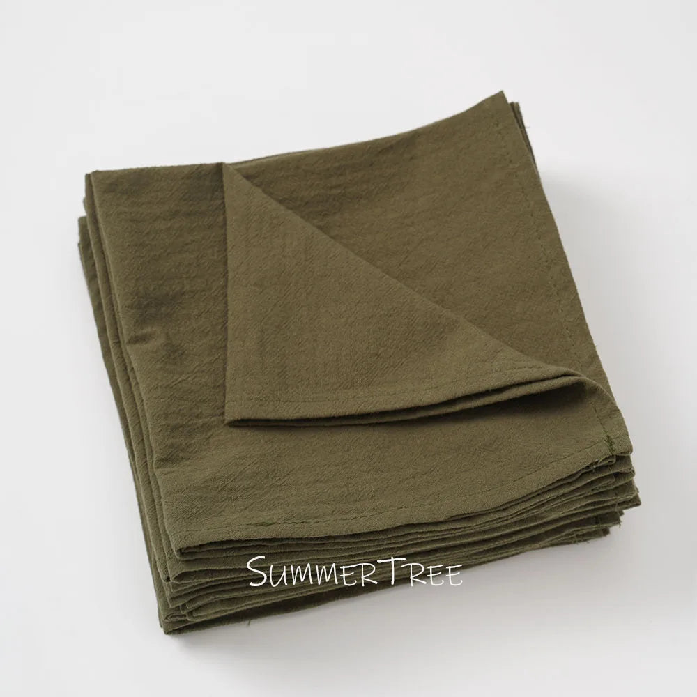 Washable cotton table napkin mediterranean style