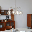 Bauhaus style glass chandelier for modern interiors