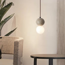 Retro nordic cave stone pendant light for restaurant