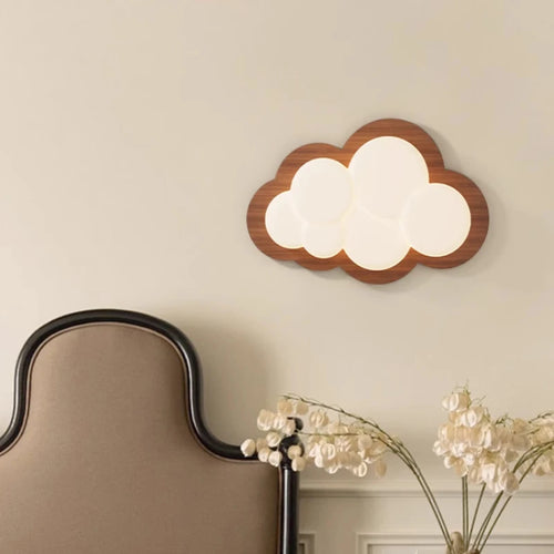 Decorative cloud wall light for children's bedroom - vue 5 sur 10