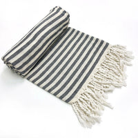 Turkish cotton striped boho beach towel