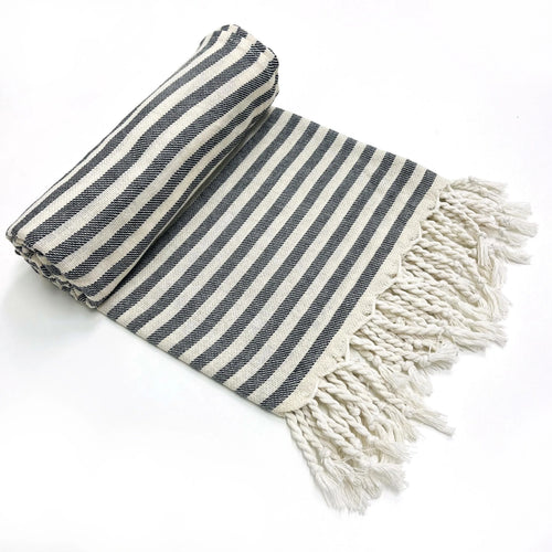 Turkish cotton striped boho beach towel