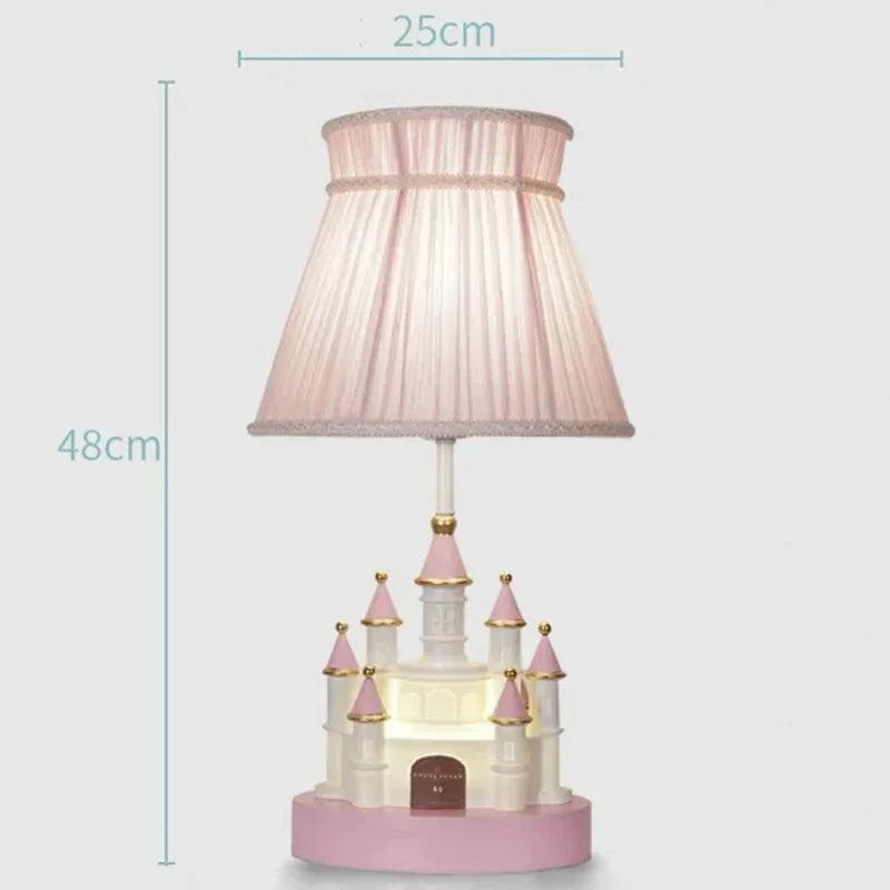 Modern princess castle table lamp for children's bedroom