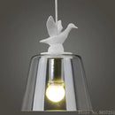 Post-modern glass pendant light with resin art lighting