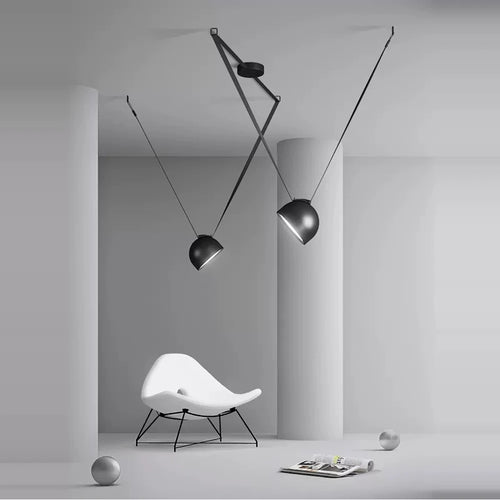 Artistic dimmable chandelier for modern interior decor - vue 6 sur 14