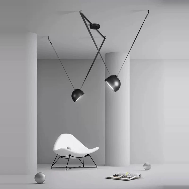 Artistic dimmable chandelier for modern interior decor - vue 5 sur 14