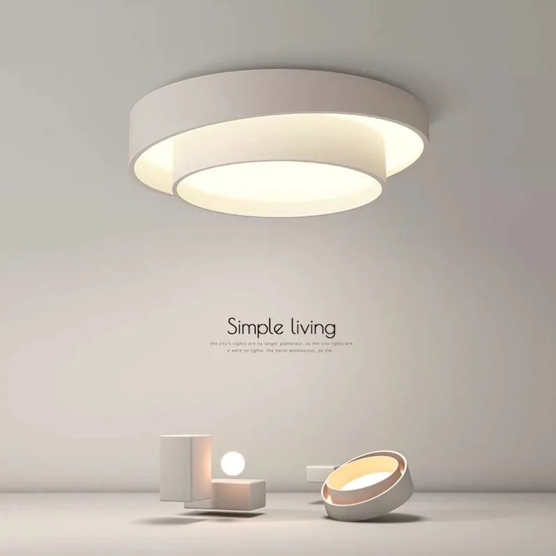 Modern round ceiling light for creative Nordic lighting