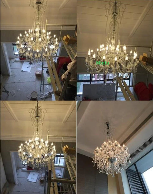 Luxury crystal chandelier for hotels and lighting projects - vue 6 sur 7