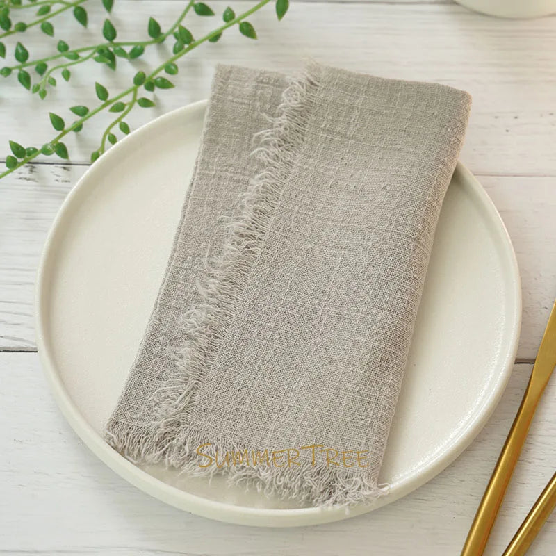 Cotton gauze napkins set of 12