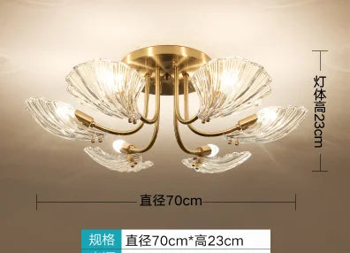 Modern copper chandeliers for elegant indoor lighting - vue 9 sur 10