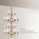 black copper led chandelier for elegant hotel decoration
