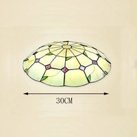 Mediterranean bohemian Tiffany stained glass chandelier for interior decor
