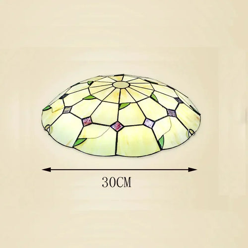 Mediterranean bohemian Tiffany stained glass chandelier for interior decor
