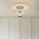 Nordic round glass LED wall light with water ripple effect