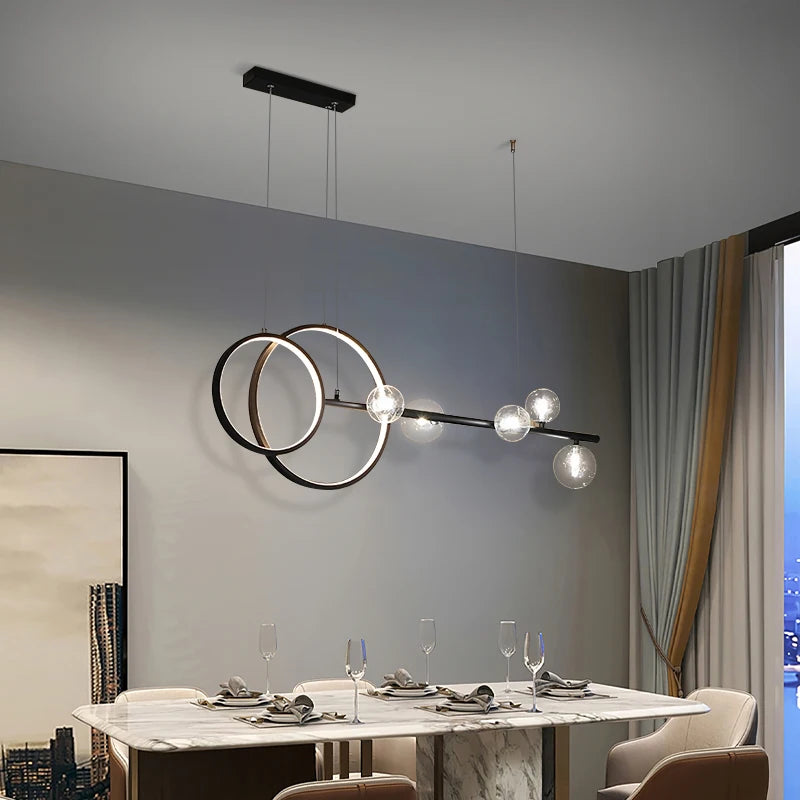 Modern minimalist LED pendant light for interiors
