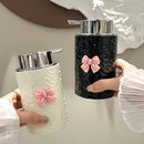 European ceramic soap dispenser for bathroom