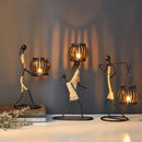 Creative iron candle holder for wedding and Christmas decoration
