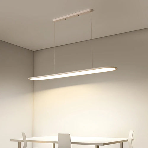 Modern nordic simple rectangular LED chandelier for bar - vue 2 sur 22