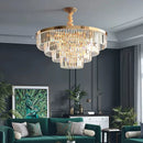 Luxury crystal chandelier for stylish interior decoration and elegant lighting
