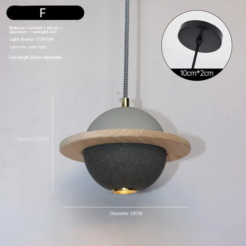 Modern LED chandelier with creative design for children - vue 13 sur 15