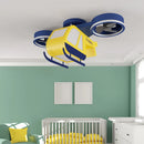 Sandyha acrylic LED cartoon helicopter ceiling lamp for children
