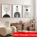 round geometric abstract frame for modern wall decor