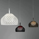 Italian designer pendant light with openwork for modern interiors