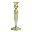 Retro glass taper candle holders for elegant decor