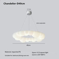 Nordic creative cloud shade pendant light modern ceiling chandelier for living room, bedroom, children’s room LED ceiling lamp