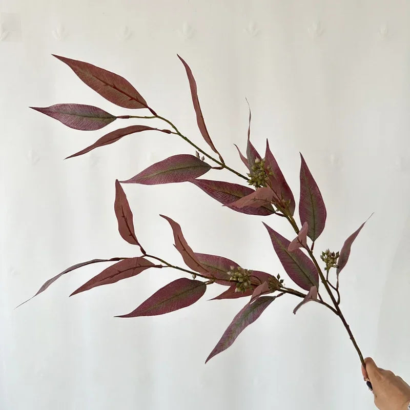 Artificial eucalyptus silk leaf for interior decoration - vue 8 sur 9