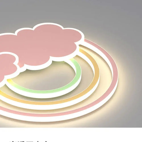 Rainbow cloud ceiling light for children’s room - vue 7 sur 10