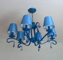 Rustic metal and iron LED wall light