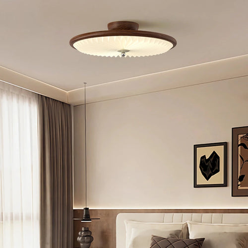 Minimalist medieval bronze ceiling light for study