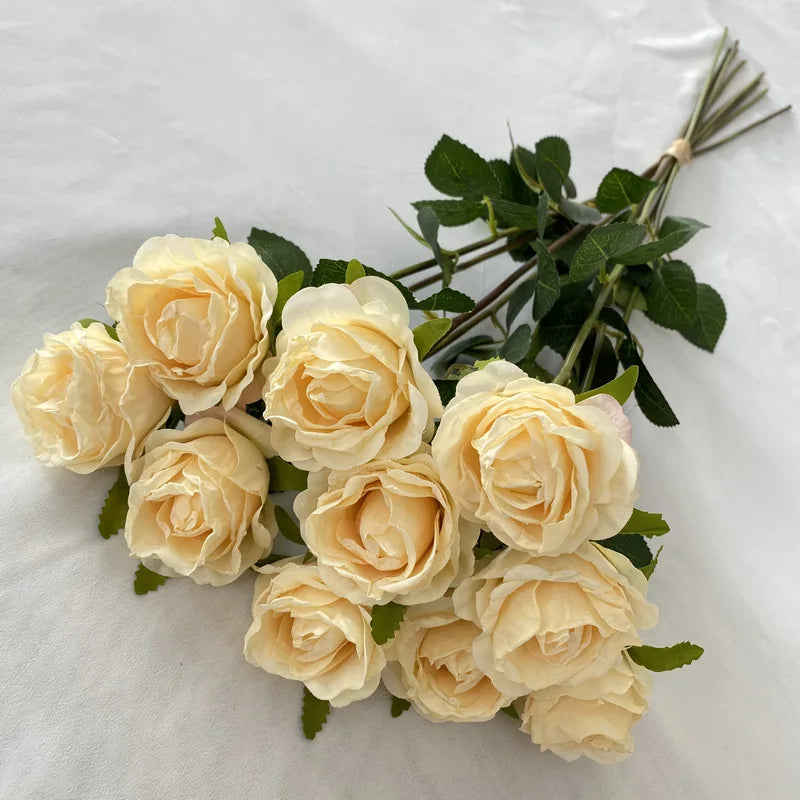 Artificial rose bouquet for wedding and garden decoration - vue 9 sur 11