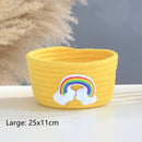 woven animal storage basket for toys and miscellaneous items