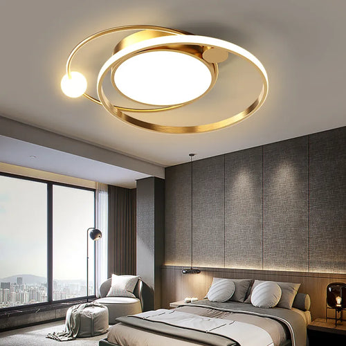 Modern nordic gold chandeliers - vue 3 sur 9