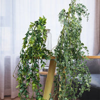 Artificial eucalyptus rattan leaves for indoor and outdoor decoration