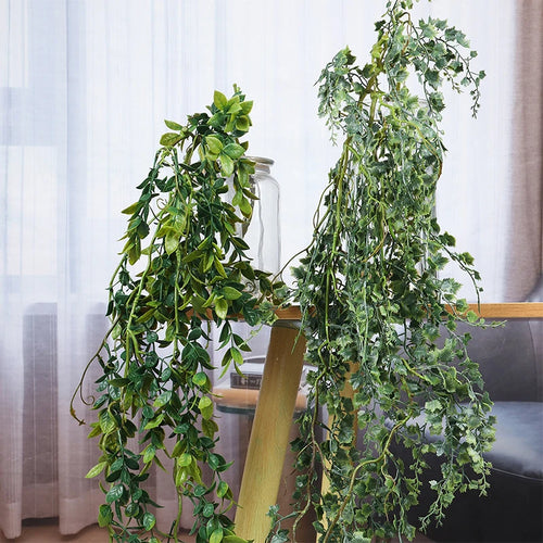 Artificial eucalyptus rattan leaves for indoor and outdoor decoration