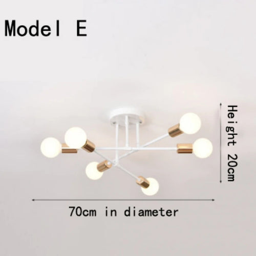 Modern classic branch ceiling light - vue 7 sur 11