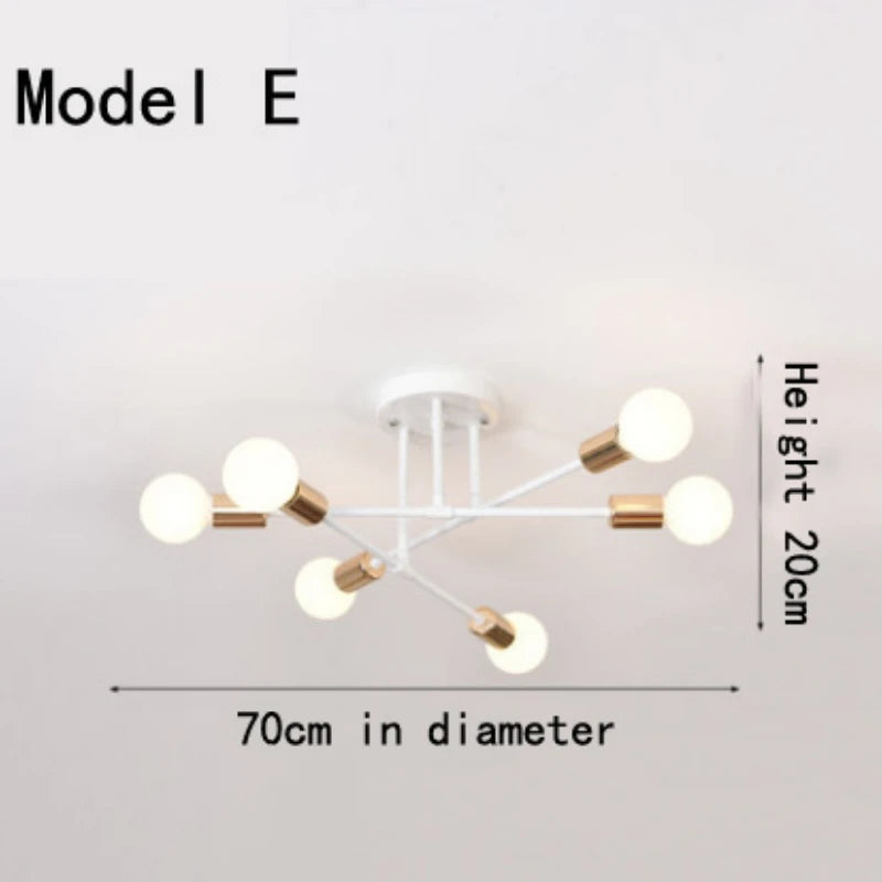 Modern classic branch ceiling light - vue 6 sur 11